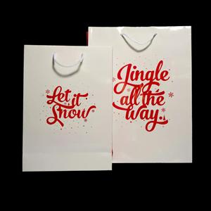 'Let it Snow' Gloss Boutique Christmas Bags